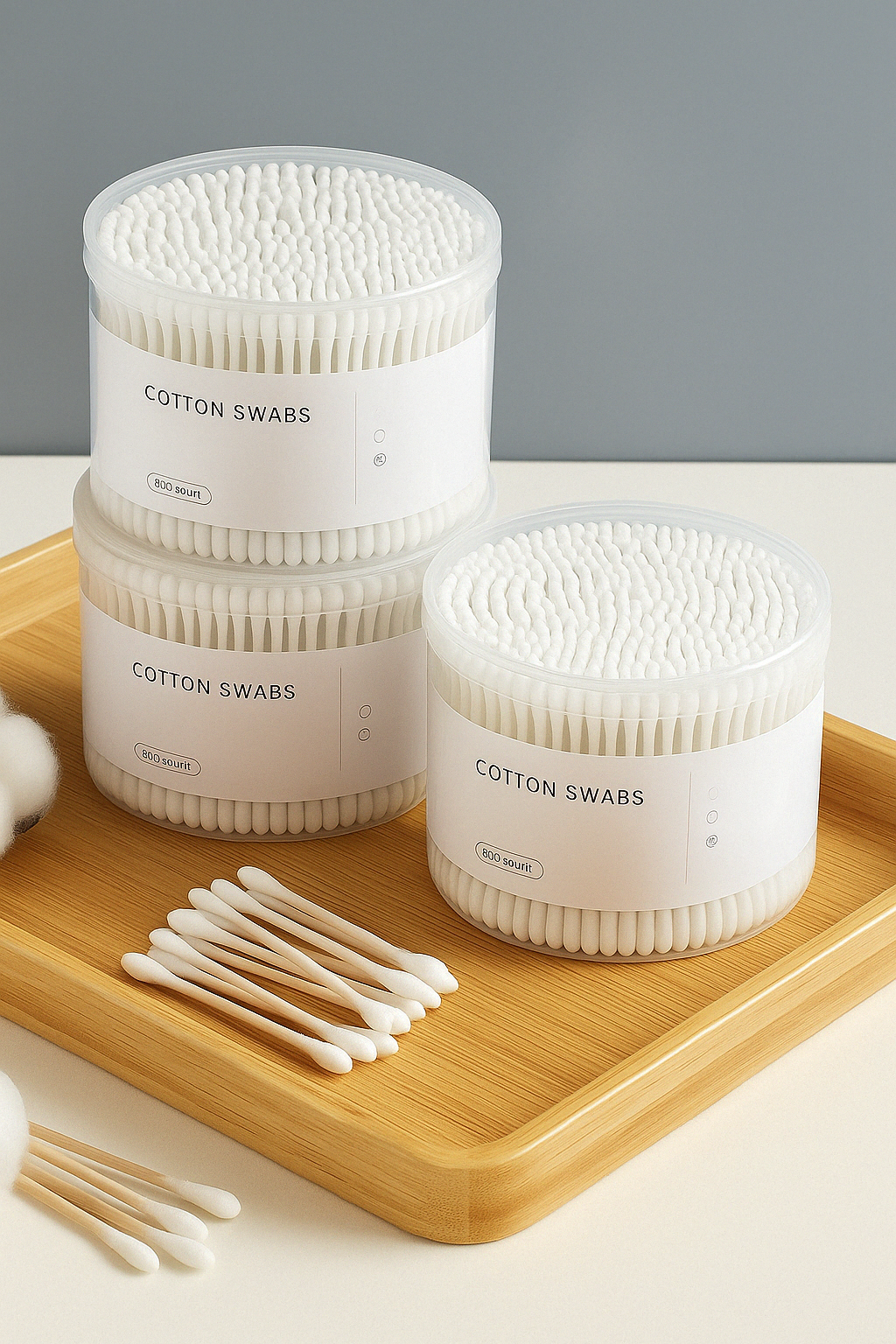 Multi-Purpose Disposable Cotton Swabs – Ideal for Makeup Removal & Ear Cleaning