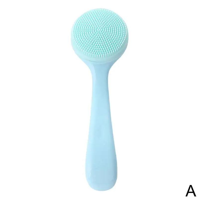 Silicone Facial Cleansing Brush – Gentle Exfoliating Skin Care Massage Tool for Deep Cleaning & Blackhead Removal