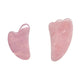 Rose Quartz Face Roller & Gua Sha Scraper Set – Natural Stone Jade Massager for Facial Lift, Anti-Wrinkle, and Relaxation