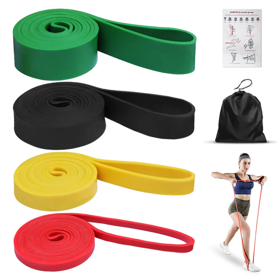 Heavy Duty Latex Resistance Band – Exercise Elastic Band for Strength Training, Pull-Up Assist, Pilates, and Fitness Workouts