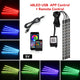 Neon 48/72 LED Car Interior Ambient Foot Light with USB Wireless Remote & Music App Control - Auto RGB Atmosphere Decorative Lamps