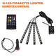 Neon 48/72 LED Car Interior Ambient Foot Light with USB Wireless Remote & Music App Control - Auto RGB Atmosphere Decorative Lamps