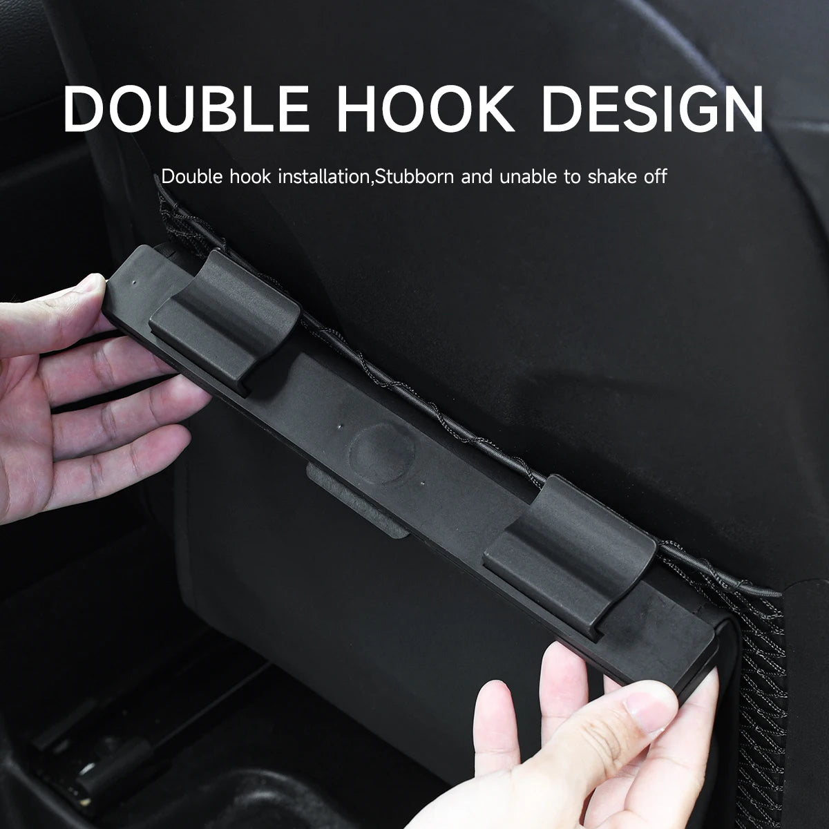 Car Garbage Bag with LED Light - Waterproof Magnetic Adsorption Trash Can for Car Seat, Leak-Proof Storage Pocket