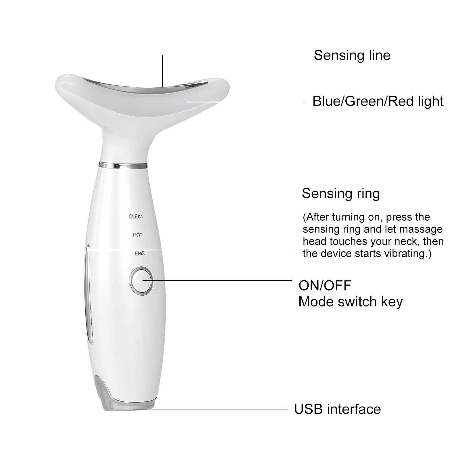 Neck Massager with LED Photon Therapy & Heating