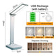 LED Desk Lamp - 3 Levels Dimmable Touch Night Light, USB Rechargeable, Foldable Table Lamp for Bedroom and Bedside Desk