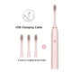 Electric Toothbrush Set Ultrasonic Sonic Brush with Smart Bristles, Waterproof
