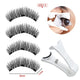 2 Pairs 3D Magnetic Eyelashes Set – 4 Magnets, Reusable False Lashes with Tweezers & Portable Makeup Storage Bag