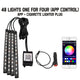 Neon 48/72 LED Car Interior Ambient Foot Light with USB Wireless Remote & Music App Control - Auto RGB Atmosphere Decorative Lamps