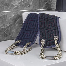 Dual-Sided Back Scrubbing Towel – Durable Exfoliating Body Strap for Unisex Bathing, Detox & Mud Scrub Use