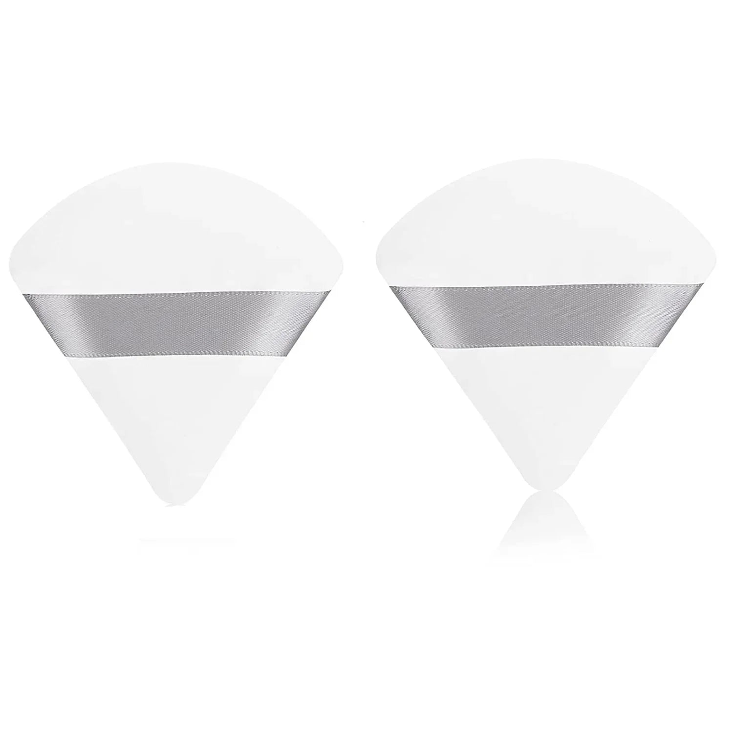 2 Pcs Triangle Powder Puff – Soft Velvet Makeup Sponge for Foundation Blending & Cosmetic Application