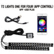 Neon 48/72 LED Car Interior Ambient Foot Light with USB Wireless Remote & Music App Control - Auto RGB Atmosphere Decorative Lamps