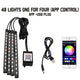 Neon 48/72 LED Car Interior Ambient Foot Light with USB Wireless Remote & Music App Control - Auto RGB Atmosphere Decorative Lamps