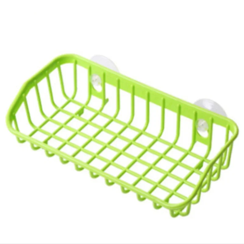Multifunctional Suction Cup Dish Sponge Holder – Hanging Storage Rack for Kitchen
