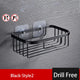 RustProof Space Aluminum Wall Mounted Shower Shelf with Suction Cup