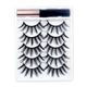 REDSIREN Magnetic Lashes & Eyeliner Kit – Reusable Magnetic False Eyelashes with 5 Pairs & 1 Tube Eyeliner