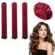Heatless Hair Curler Set - Satin Sleeping Cap & Curling Rods for No Heat Curls
