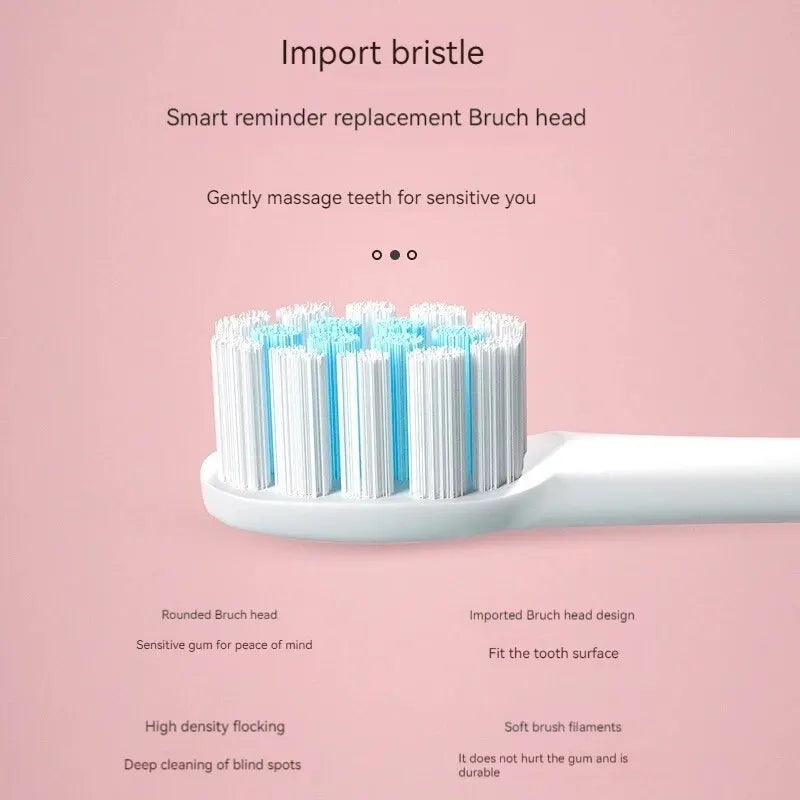 Electric Toothbrush Set Ultrasonic Sonic Brush with Smart Bristles, Waterproof
