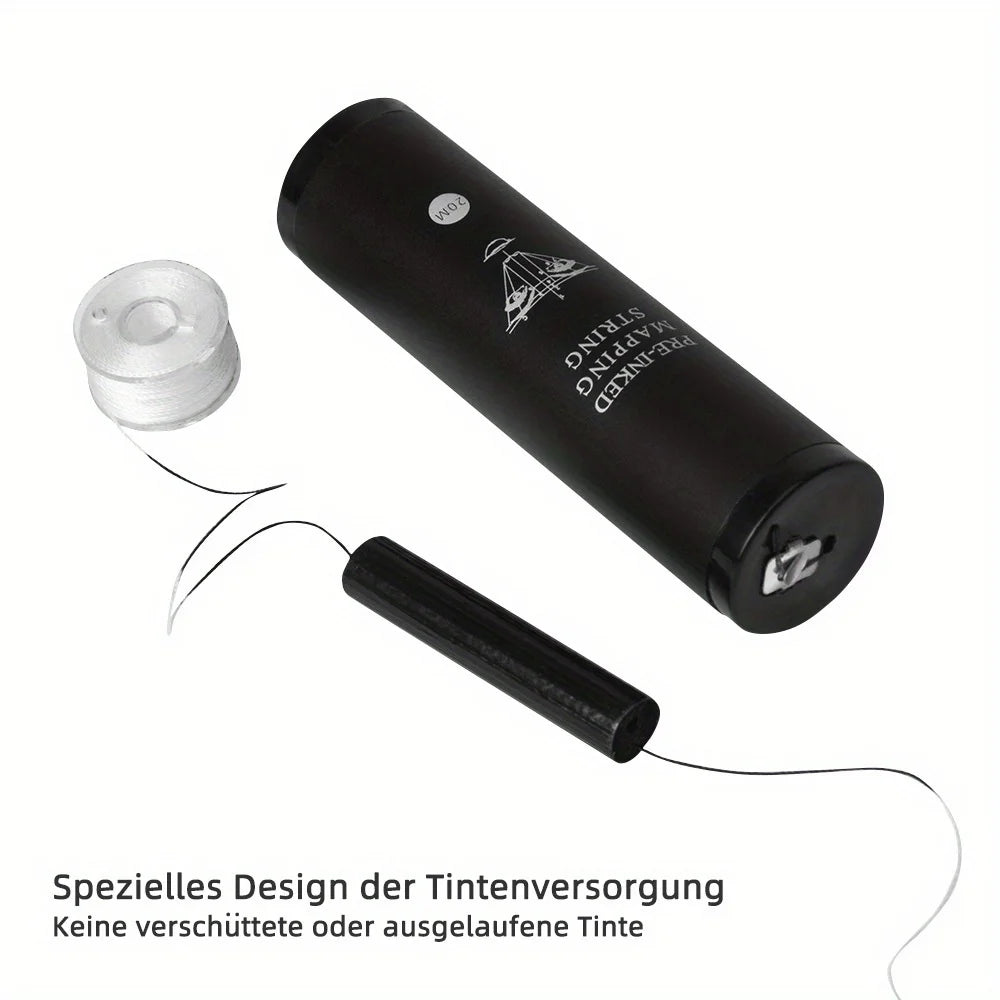 20M Pre-Inked Mapping String – Microblading Eyebrow Dyeing & Positioning Thread for Semi-Permanent Lines