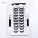 Magnetic Lashes Kit – 5 Pairs Reusable Magnetic False Eyelashes with Eyeliner & Applicator for Natural Look