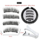 2 Pairs 3D Magnetic Eyelashes Set – 4 Magnets, Reusable False Lashes with Tweezers & Portable Makeup Storage Bag