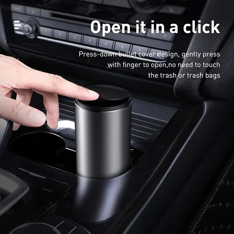 Baseus Car Trash Can Ashtray - Vehicle Organizer & Garbage Bin