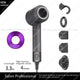 Professional Leafless Hair Dryer – Negative Ionic with Flyaway Attachment, Premium Multifunction Salon Styling Tool
