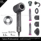 Professional Leafless Hair Dryer – Negative Ionic with Flyaway Attachment, Premium Multifunction Salon Styling Tool