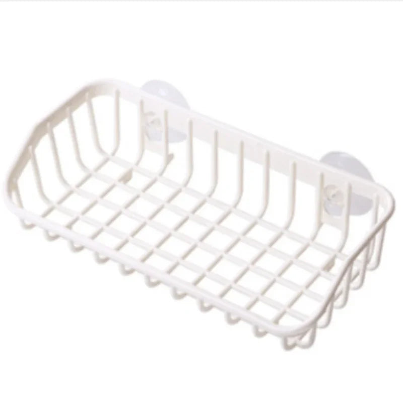 Multifunctional Suction Cup Dish Sponge Holder – Hanging Storage Rack for Kitchen