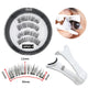 2 Pairs 3D Magnetic Eyelashes Set – 4 Magnets, Reusable False Lashes with Tweezers & Portable Makeup Storage Bag