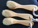 Wooden Bath Brush – Dry and Wet Exfoliating Brush with Airbag Massager and Pig Bristle Scrubber