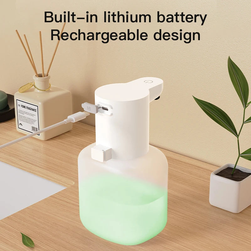 P6 Automatic Inductive Foam Soap Dispenser – Smart Hand Washing with Alcohol Spray & USB Charging