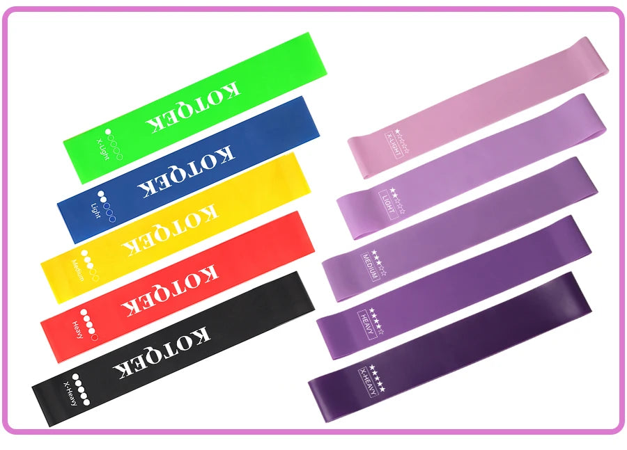 5-Level Resistance Bands for Home Yoga & Strength Training