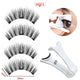 2 Pairs 3D Magnetic Eyelashes Set – 4 Magnets, Reusable False Lashes with Tweezers & Portable Makeup Storage Bag