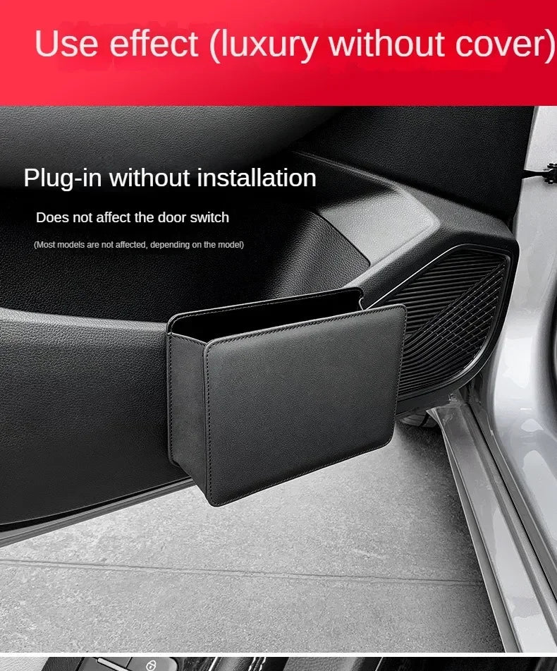 Car Trash Can - Foldable Car Door Storage Box, Seat Back Hanging Storage Bag for Car Interior Organization