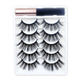 REDSIREN Magnetic Lashes & Eyeliner Kit – Reusable Magnetic False Eyelashes with 5 Pairs & 1 Tube Eyeliner