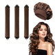 Heatless Hair Curler Set - Satin Sleeping Cap & Curling Rods for No Heat Curls