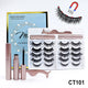 Magnetic Lashes Kit – 5 Pairs Reusable Magnetic False Eyelashes with Eyeliner & Applicator for Natural Look