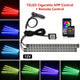Neon 48/72 LED Car Interior Ambient Foot Light with USB Wireless Remote & Music App Control - Auto RGB Atmosphere Decorative Lamps