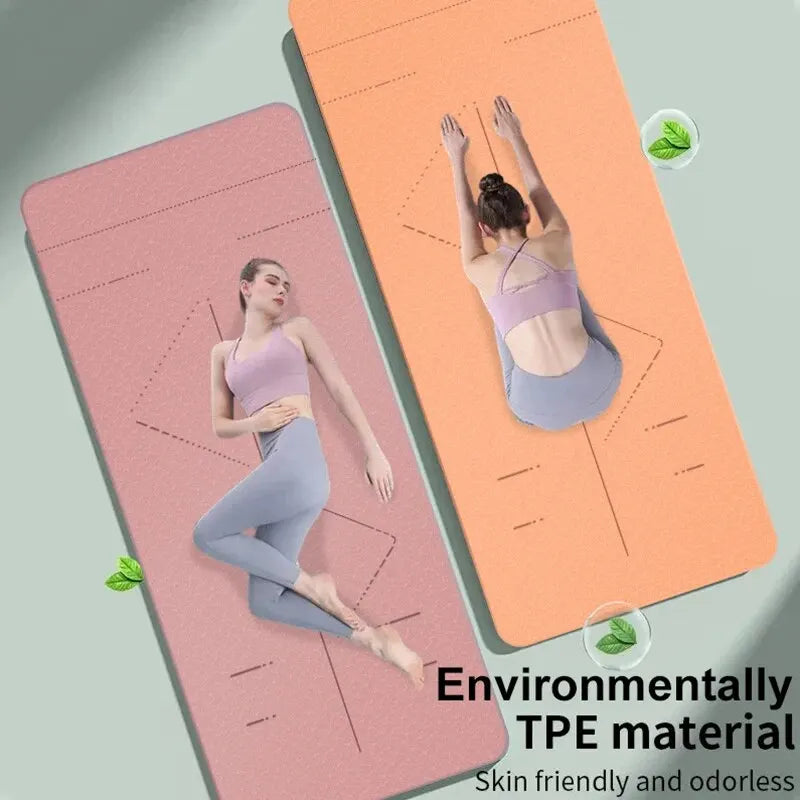 Non-Slip Yoga Mat – Eco-Friendly Pilates & Fitness Mat with Carrying Strap & Bag for Women