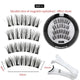 2 Pairs 3D Magnetic Eyelashes Set – 4 Magnets, Reusable False Lashes with Tweezers & Portable Makeup Storage Bag