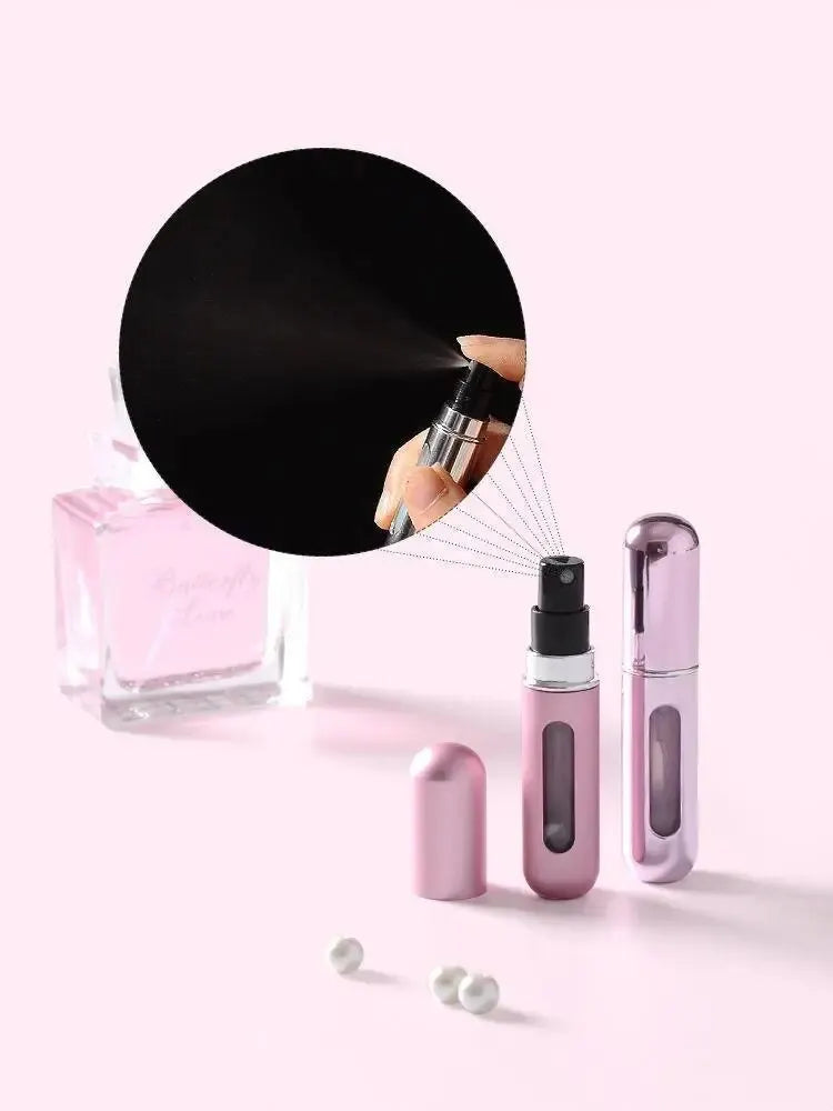 5ml Perfume Sub-Bottles – High-End Portable Bottom-Filling Spray Bottles, Refillable Travel-Size Sample Containers