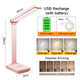 LED Desk Lamp - 3 Levels Dimmable Touch Night Light, USB Rechargeable, Foldable Table Lamp for Bedroom and Bedside Desk