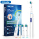 Rotary Electric Toothbrush with 8 Soft Brush Heads, Rechargeable, 5 Modes, Smart Timer for Adults