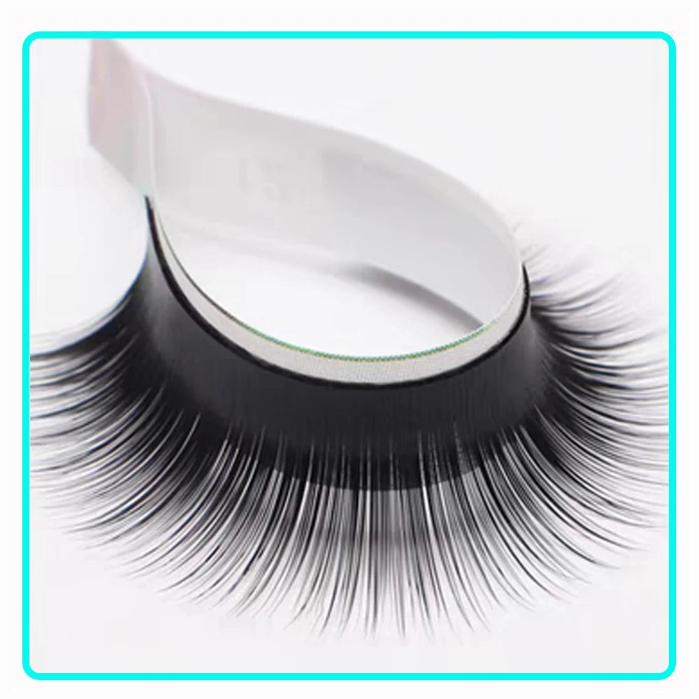 Camellia Eyelash Extensions – Natural Soft Auto Fan Bloom Magnetic Individual Lashes, Faux Mink Silk Fake Lashes