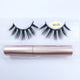 REDSIREN Magnetic Lashes & Eyeliner Kit – Reusable Magnetic False Eyelashes with 5 Pairs & 1 Tube Eyeliner