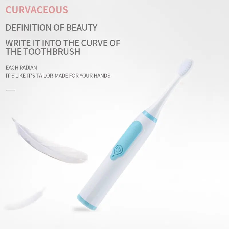 Jianpai Sonic Electric Toothbrush for Adults, Non-Rechargeable, Soft Bristles, IPX6 Waterproof