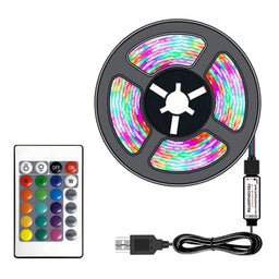 10M 2835 USB LED Strip Light RGB – Remote Control, Flexible Tape Lights for TV & Desktop Backlighting
