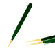 Green Stainless Steel Eyelash Tweezers – Anti-Static, Non-Magnetic Professional Tweezer for 3D Lash Extensions