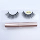 REDSIREN Magnetic Lashes & Eyeliner Kit – Reusable Magnetic False Eyelashes with 5 Pairs & 1 Tube Eyeliner
