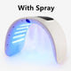 Skin Hydrating Sprayer with LED Mask – Nano Mist Facial Machine with 7-Color LED Photon Therapy for Face & Body, Salon & Home Skin Care Use
